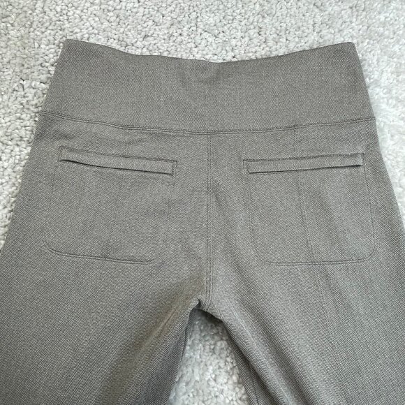 Athleta Delancey Herringbone Flare Pants Buff Grey - Picture 7 of 10